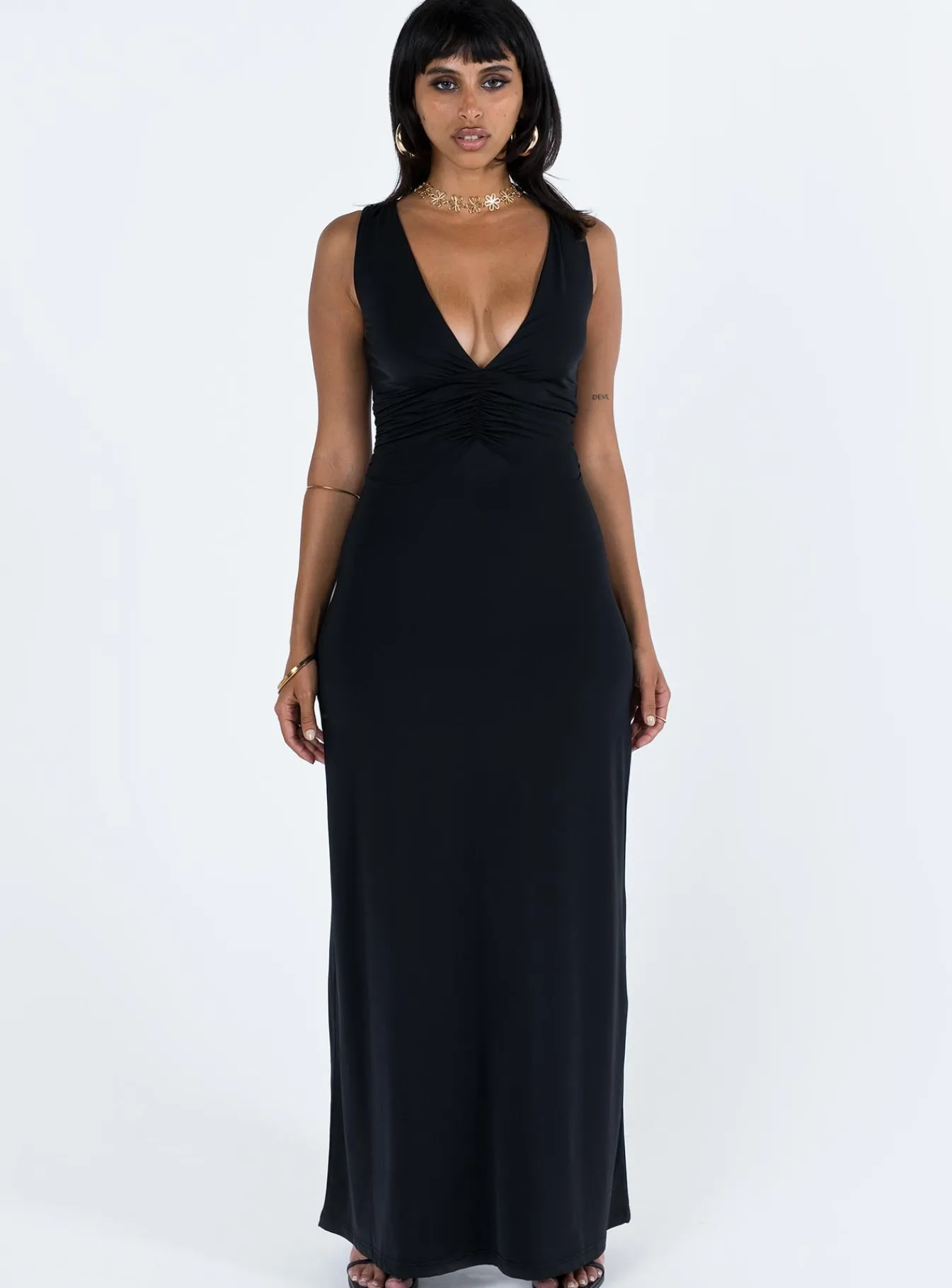Princess Polly Ellia Maxi Dress Black Cheap