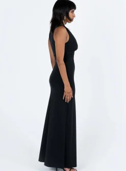 Princess Polly Ellia Maxi Dress Black Cheap