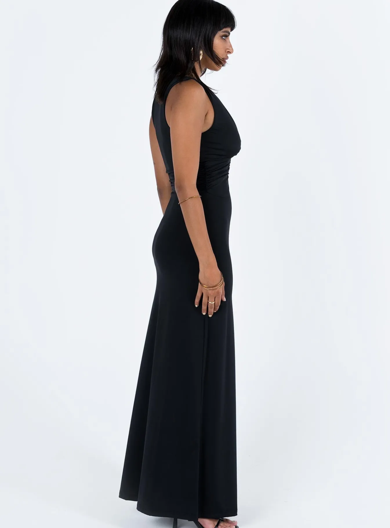 Princess Polly Ellia Maxi Dress Black Cheap