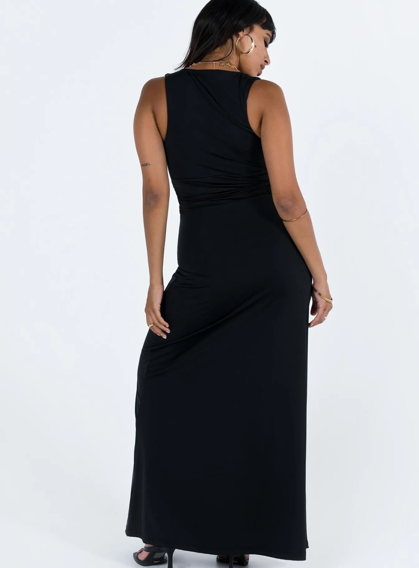 Princess Polly Ellia Maxi Dress Black Cheap