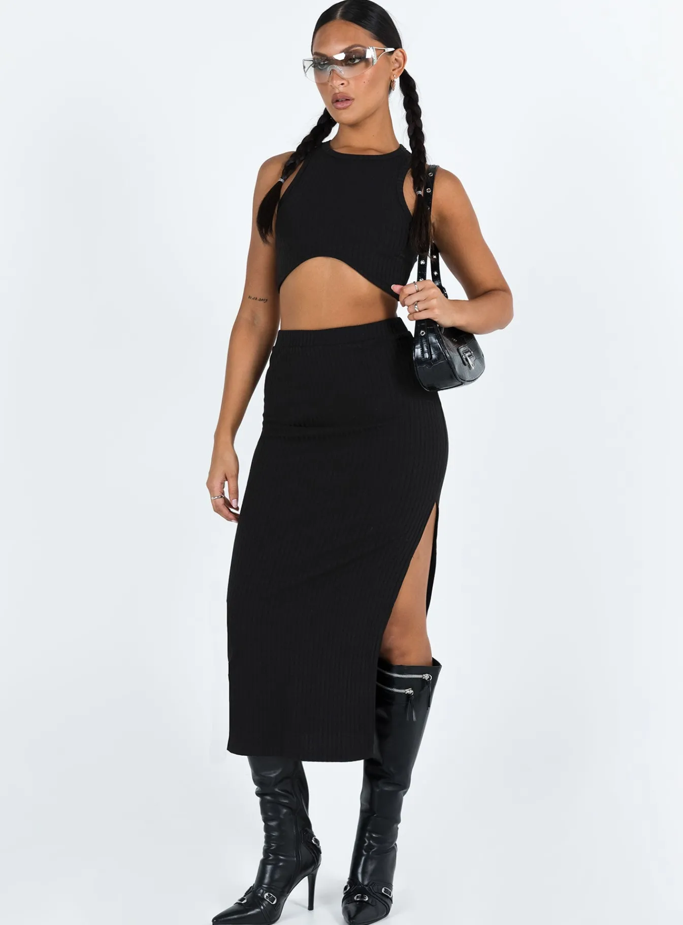 Princess Polly Ellie Set Black Cheap