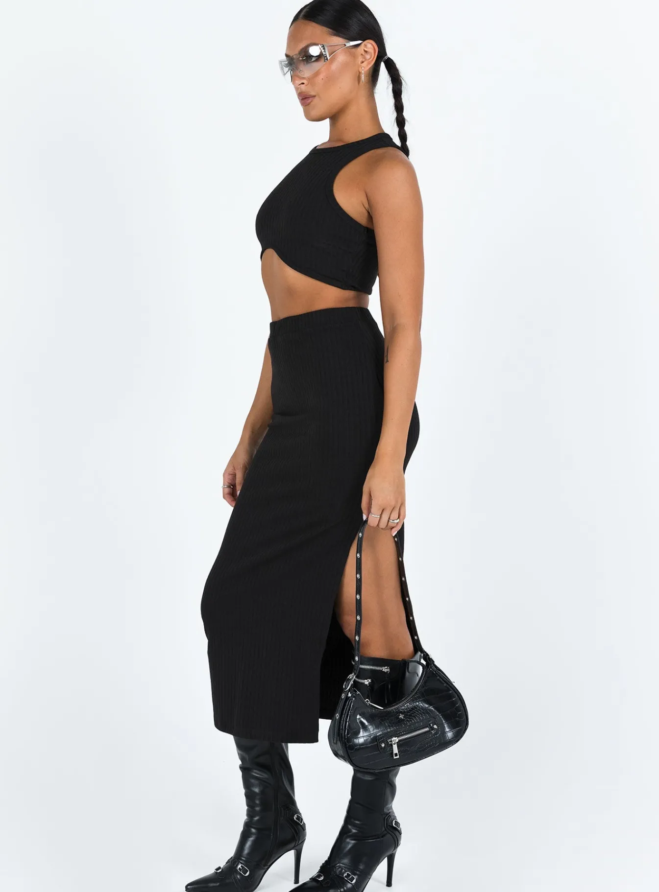 Princess Polly Ellie Set Black Cheap
