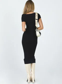 Princess Polly Ellisen Midi Dress  Black Best Sale