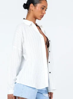 Princess Polly Elona Shirt White Discount