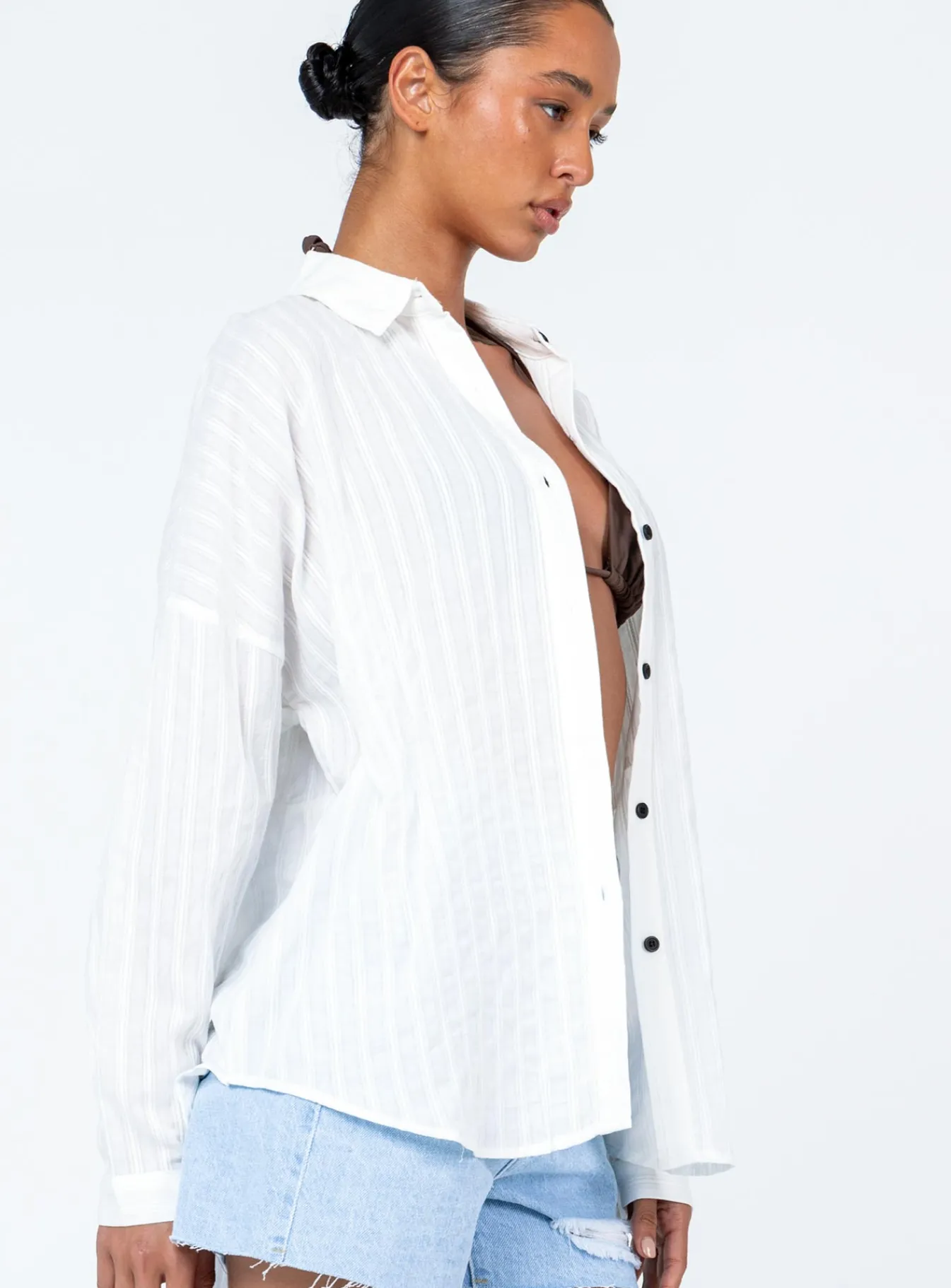Princess Polly Elona Shirt White Discount