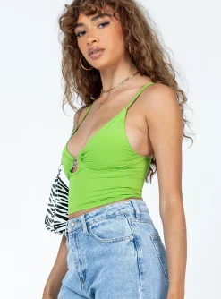 Princess Polly Elora Top Green Clearance
