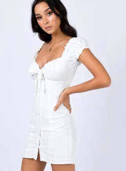Princess Polly Elouise Mini Dress White Best Sale