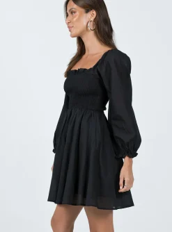 Princess Polly Elowen Mini Dress  Black Sale