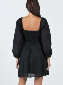Princess Polly Elowen Mini Dress  Black Sale