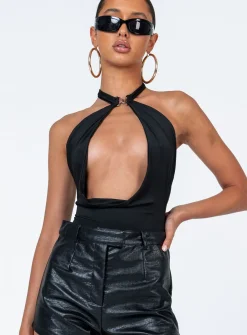 Princess Polly Elverta Bodysuit  Black Store