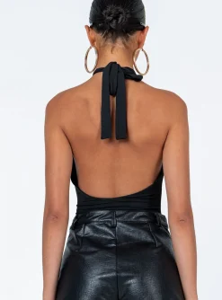 Princess Polly Elverta Bodysuit  Black Store