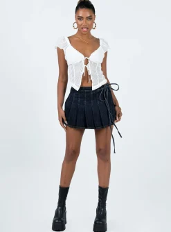Princess Polly Elvia Top White Ivory Best Sale