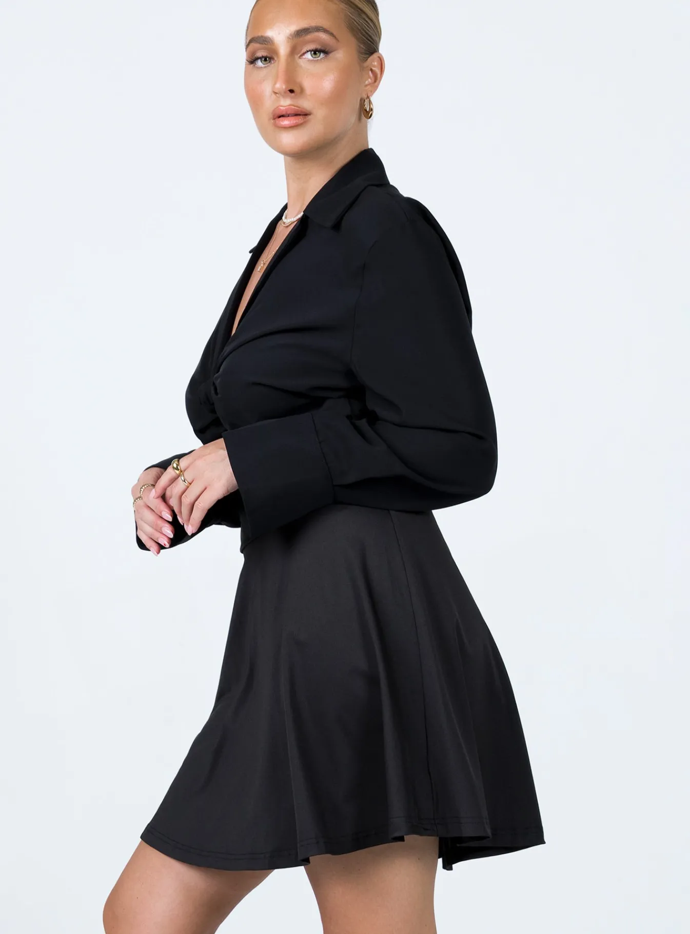 Princess Polly Em Mini Skirt Black Clearance