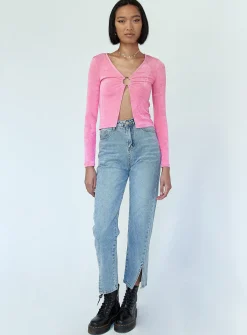 Princess Polly Ember Ring Detail Top  Pink Discount