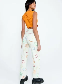 Princess Polly Emerson Pants Ecru   Beige Fashion