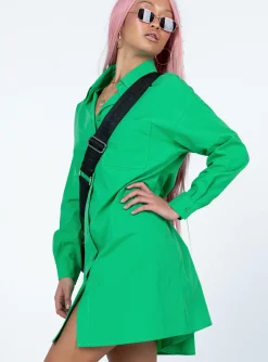 Princess Polly Emersyn Mini Dress  Green Fashion