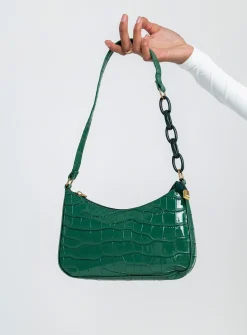 Princess Polly Emile Shoulder Bag  Green Discount