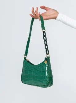 Princess Polly Emile Shoulder Bag  Green Discount
