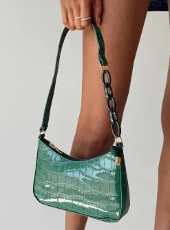 Princess Polly Emile Shoulder Bag  Green Discount