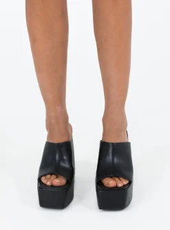 Princess Polly Emilia Platforms Heels  Black Shop