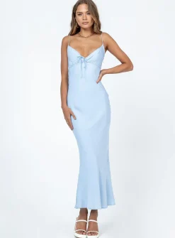 Princess Polly Emily Maxi Dress  Blue Hot