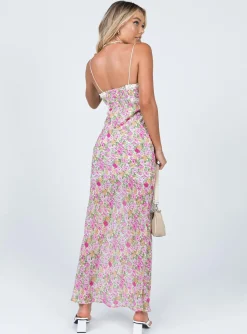 Princess Polly Emily Maxi Dress Pink Floral Fashion