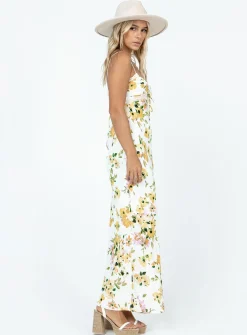 Princess Polly Emily Maxi Dress White / Yellow Floral Store