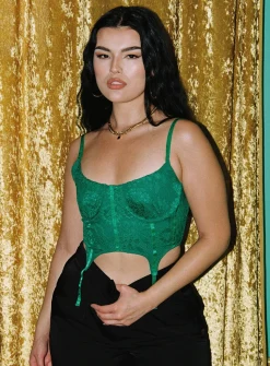 Princess Polly Emmanuel Top Green Cheap