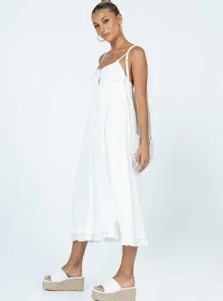 Princess Polly Empress Of Love Maxi Dress  White Cheap