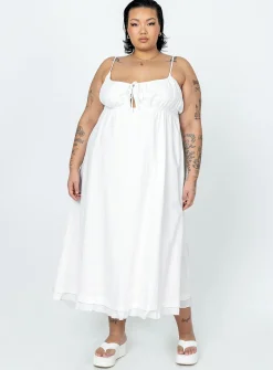 Princess Polly Empress Of Love Maxi Dresscurve   White Best Sale
