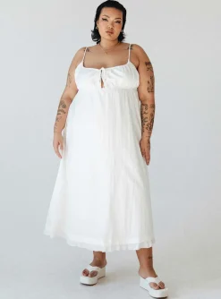 Princess Polly Empress Of Love Maxi Dresscurve   White Best Sale