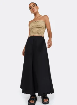 Princess Polly Empress Of Love Maxi Skirt  Black Online