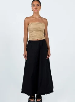 Princess Polly Empress Of Love Maxi Skirt  Black Online