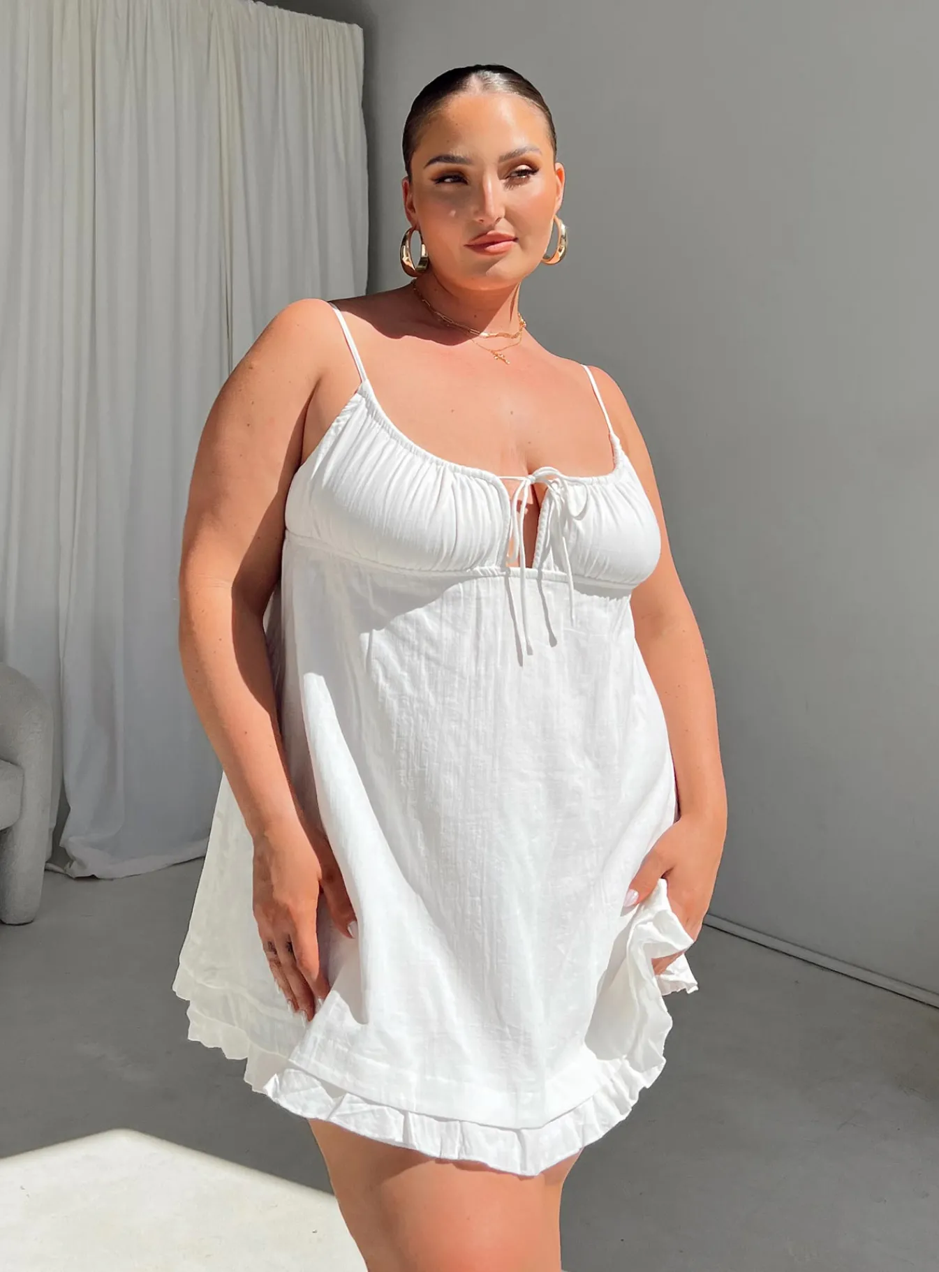 Princess Polly Empress Of Love Mini Dresscurve White Store