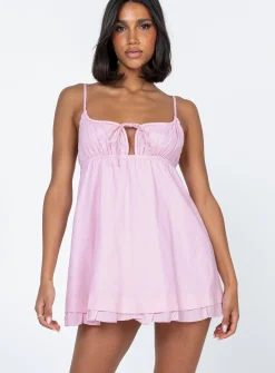 Princess Polly Empress Of Love Mini Dress  Pink Cheap