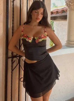 Princess Polly Enchante To Meet You Top Black Store