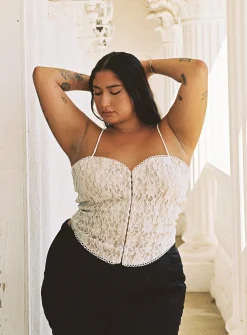 Princess Polly Endless Love Corsetcurve   Ivory Discount