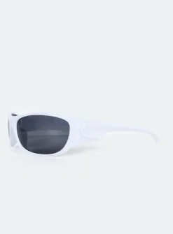 Princess Polly Enrico Sunglasses White Cheap