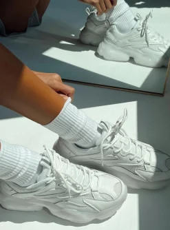 Princess Polly Erika Sneakers  White Best