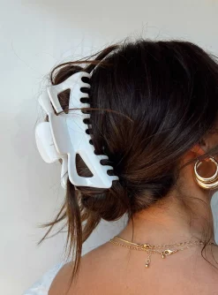 Princess Polly Erma Hair Clip  White Fashion