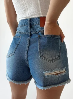 Princess Polly Este Shorts  Denim Flash Sale