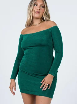 Princess Polly Estelle Mini Dress  Green Shop