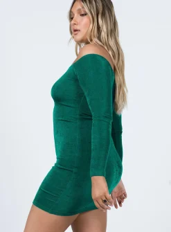 Princess Polly Estelle Mini Dress  Green Shop