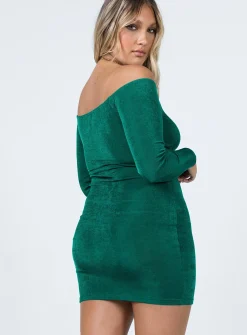 Princess Polly Estelle Mini Dress  Green Shop
