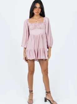 Princess Polly Ethan Long Sleeve Mini Dress  Pink Online