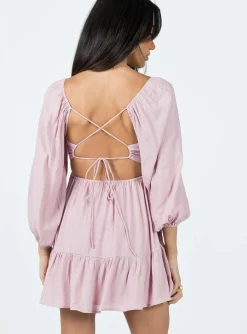 Princess Polly Ethan Long Sleeve Mini Dress  Pink Online