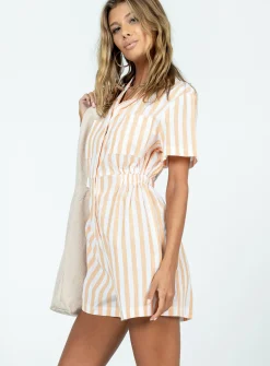 Princess Polly Etta Romperstripe   Orange Shop