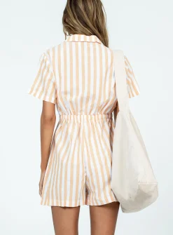 Princess Polly Etta Romperstripe   Orange Shop