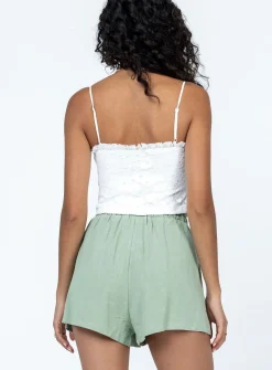 Princess Polly Etta Shorts  Green Fashion