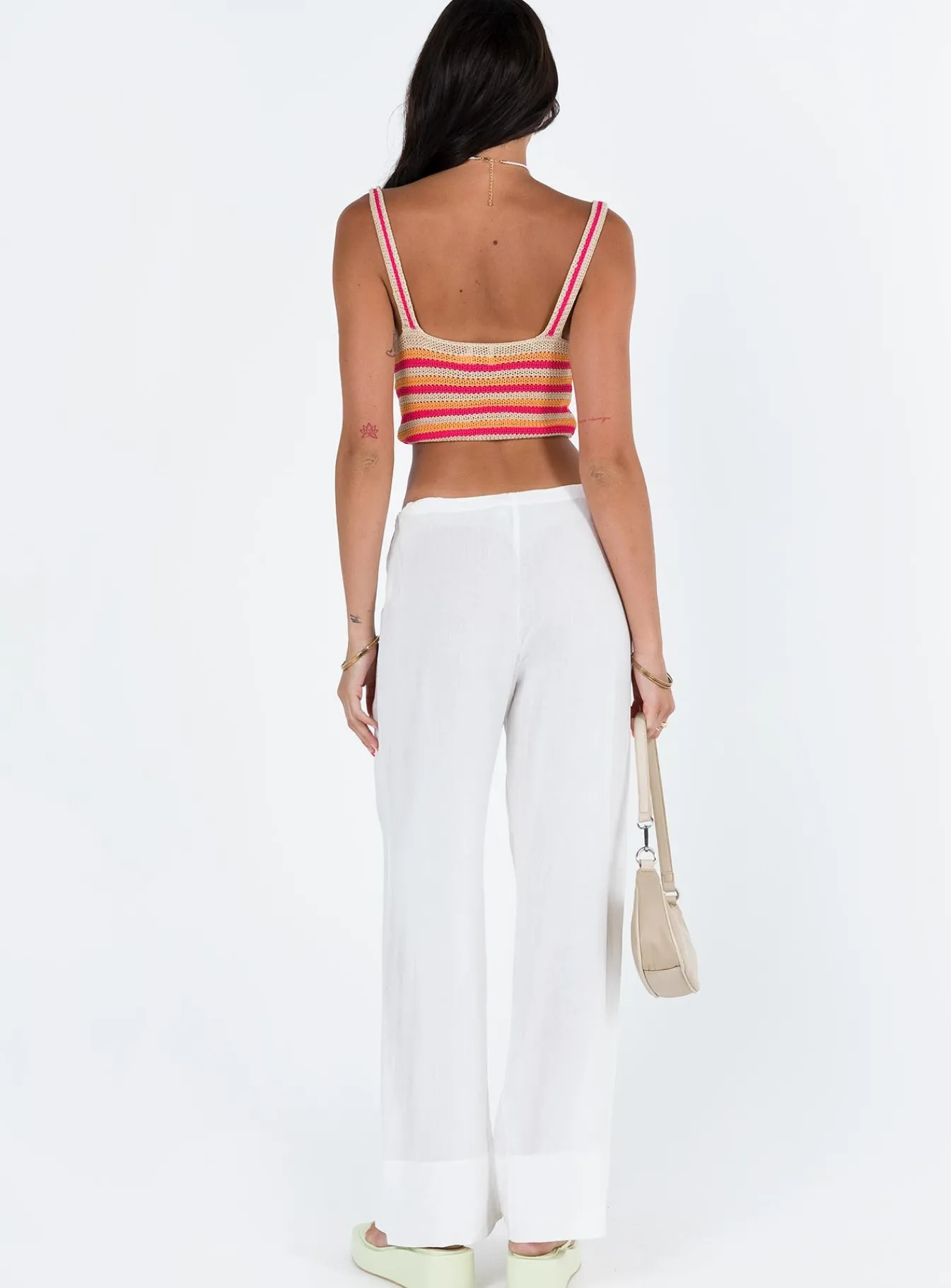 Princess Polly Euro Dreaming Palazzo Pants White Cheap